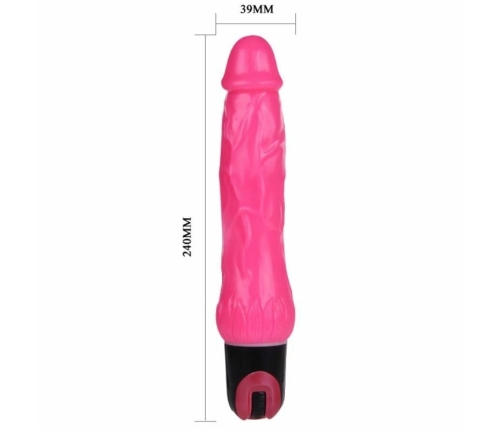 Baile Daaply Pleasure Multispeed Vibrator Purple TPR 20 cm