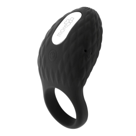 Moressa Zac Premium Rechargeable Vibrating Intimate Ring, Black, 7 Modes