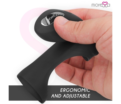 Moressa Brandon Silicone Vibrating Intimate Ring with Cover, USB, 7 Modes