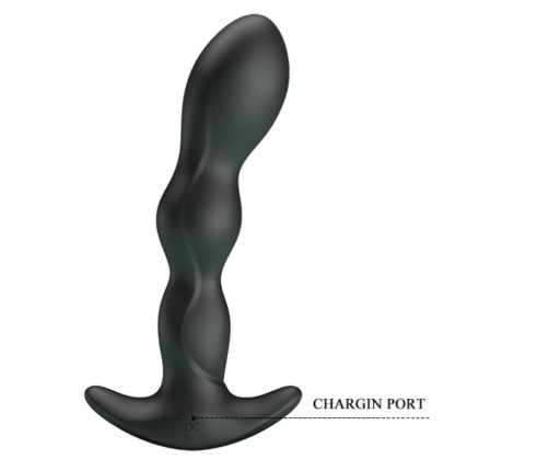 Pretty Love Prostate Massager 12 Modes USB Rechargeable Black