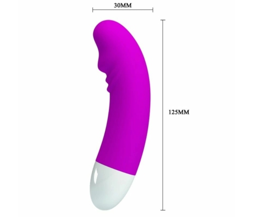 Pretty Love Luther Mini Silicone Vibrator 30 Modes USB Rechargeable Pink