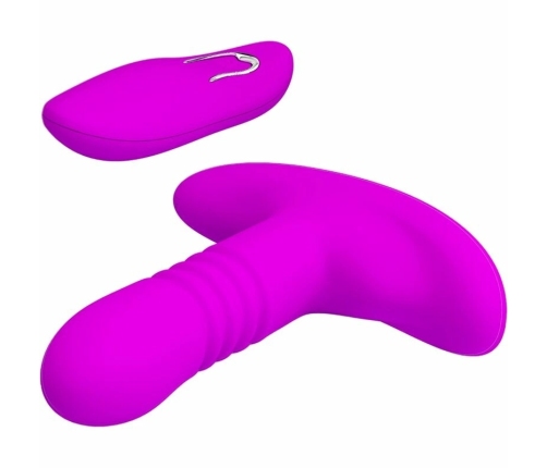 Pretty Love Heather Black Anal Plug with Up-Down Motion & Remote Control