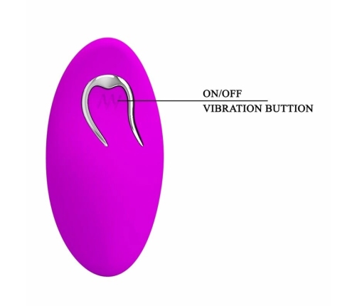Pretty Love Heather Black Anal Plug with Up-Down Motion & Remote Control