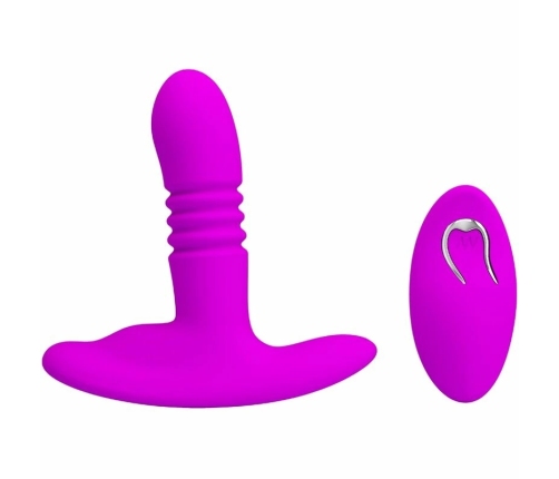 Pretty Love Heather Black Anal Plug with Up-Down Motion & Remote Control