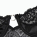 Subblime Lingerie Corset with Belt Black L/XL - Elegant Lace Accents