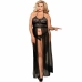 Subblime Queen Plus Black Lingerie Set - Elegant Lace Dress-Top & Thong