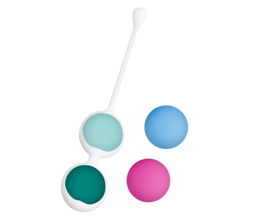 Happy Loky Kegel Beads Set - 4-Step Progressive Pelvic Floor Trainer, Pink