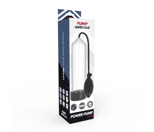 Pump Addicted RX3 Transparent Vacuum Enhancement Device 23cm ABS+Silicone