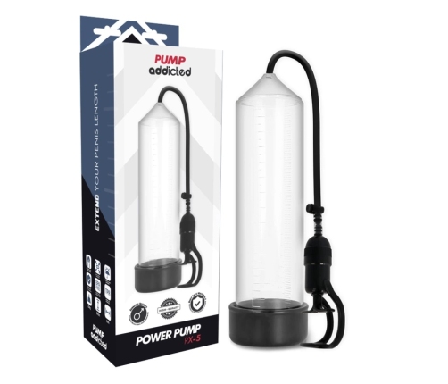 Pump Addicted RX5 Transparent Vacuum Enhancement Device 23cm ABS