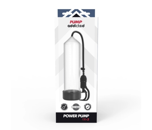 Pump Addicted RX5 Transparent Vacuum Enhancement Device 23cm ABS