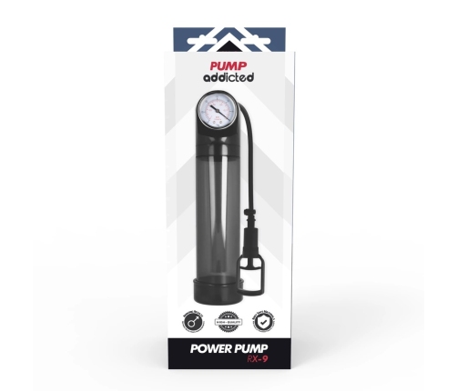PUMP ADDICTED - BOMBA ERECCIÓN RX9 NEGRO