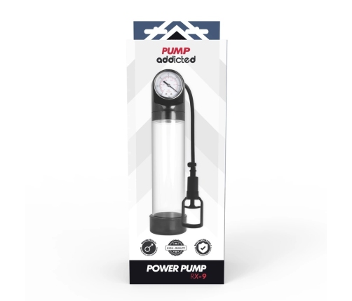 PUMP ADDICTED - BOMBA ERECCIÓN RX9 TRANSPARENTE