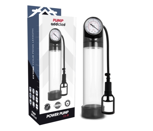 PUMP ADDICTED - BOMBA ERECCIÓN RX9 TRANSPARENTE