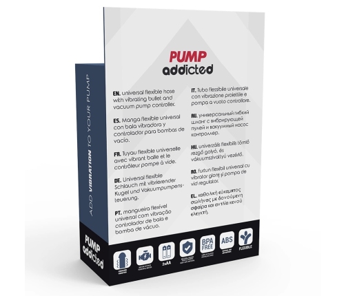 PUMP ADDICTED Vibrating Bullet Accessory for Intimate Devices