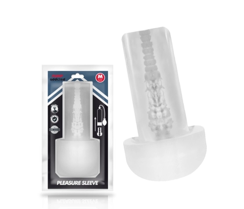 PUMP ADDICTED Transparent Sleeve - Flexible TPE Pleasure Accessory