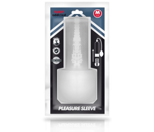 PUMP ADDICTED Transparent Sleeve - Flexible TPE Pleasure Accessory