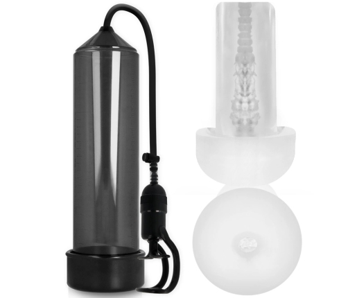 PUMP ADDICTED - BOMBA ERECCIÓN RX5 BLACK CON MASTURBADOR