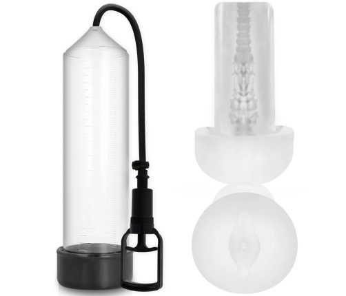 Pump Addicted RX7 Transparent Vacuum Pump with Intimate Sleeve, 24cm