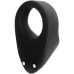 INTENSE OTO Black Silicone Rechargeable Stimulation Ring, 20 Modes, Waterproof