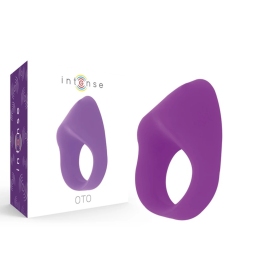 INTENSE OTO Lilac Rechargeable Silicone Vibrating Ring, 20 Modes, Waterproof INTENSE OTO Lilac Rechargeable Silicone Vibrating Ring, 20 Modes, Waterproof