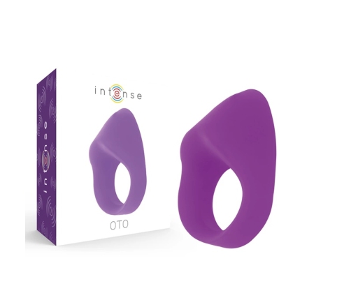 INTENSE OTO Lilac Rechargeable Silicone Vibrating Ring, 20 Modes, Waterproof