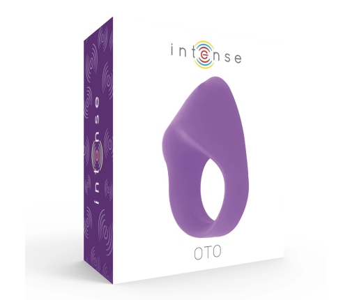 INTENSE OTO Lilac Rechargeable Silicone Vibrating Ring, 20 Modes, Waterproof