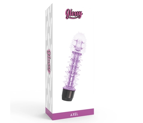 Glossy Axel Lilac Intimate Vibrating Device, Waterproof, 14cm, TPE