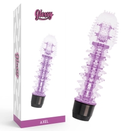 Glossy Axel Lilac Intimate Vibrating Device, Waterproof, 14cm, TPE Glossy Axel Lilac Intimate Vibrating Device, Waterproof, 14cm, TPE