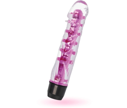 Glossy Lenny Pink - TPE Waterproof Intimate Device, 14 cm