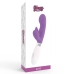 Glossy Elvi Dual Motor Silicone Massager 10 Modes Purple 12cm