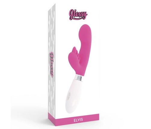 Glossy Elvi Pink Dual-Motor Silicone Intimate Machine 10 Modes 12cm