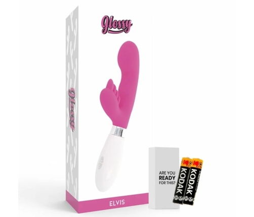Glossy Elvi Pink Dual-Motor Silicone Intimate Machine 10 Modes 12cm