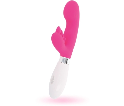 Glossy Elvi Pink Dual-Motor Silicone Intimate Machine 10 Modes 12cm