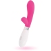 Glossy Jackson Rabbit Pink Silicone Dual Motor Massager 12cm