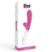 Glossy Jackson Rabbit Pink Silicone Dual Motor Massager 12cm