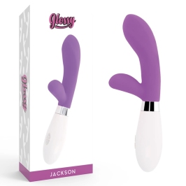 Glossy Jackson Rabbit Intimate Massager Dual Motor Purple 12cm Glossy Jackson Rabbit Intimate Massager Dual Motor Purple 12cm