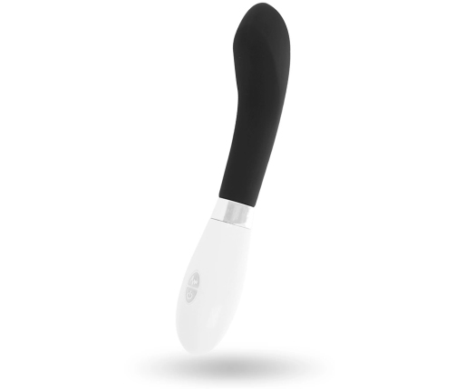 GLOSSY John Curve Black - Intimate Silicone Vibration Device 12cm