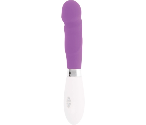 GLOSSY Paul Intimate Silicone Device 12cm Purple 10 Modes Waterproof