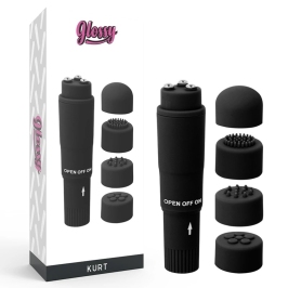 Glossy Kurt Pocket Massager Black - Compact Multi-Speed Relaxation Tool Glossy Kurt Pocket Massager Black - Compact Multi-Speed Relaxation Tool