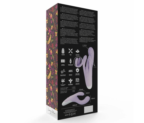 MIA Guell Ergonomic Dual Motor Intimate Massager, 10 Modes, Pink, 19.2 cm