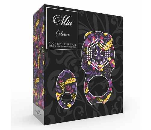 MIA Colosseo Black Silicone Ring with Remote Control, Rechargeable, 10 Modes