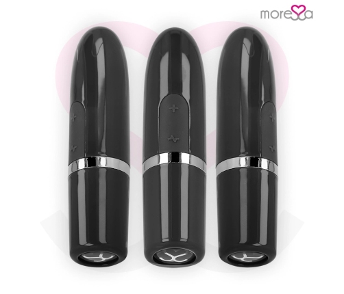 Moressa Ivy Compact Rechargeable Silicone Vibrator Black 90x22mm