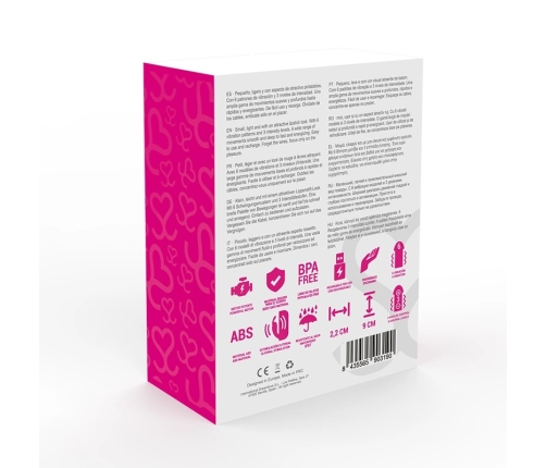 Moressa Ivy Travel Intimate Vibrator, Pink, Rechargeable Silicone, 9 Modes