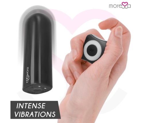MORESSA - NIX POTENTE VIBRADOR MULTI JUEGOS CONTROL REMOTO NEGRO