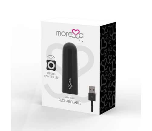 MORESSA - NIX POTENTE VIBRADOR MULTI JUEGOS CONTROL REMOTO NEGRO