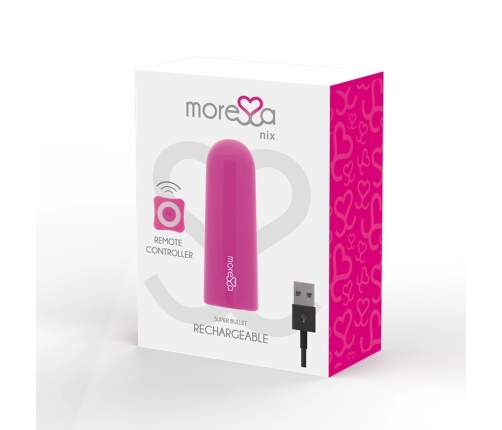 Moressa Nix Remote Control Vibrating Device Pink - Compact, Waterproof, 7 Modes