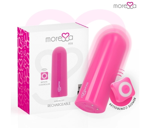 Moressa Nix Remote Control Vibrating Device Pink - Compact, Waterproof, 7 Modes
