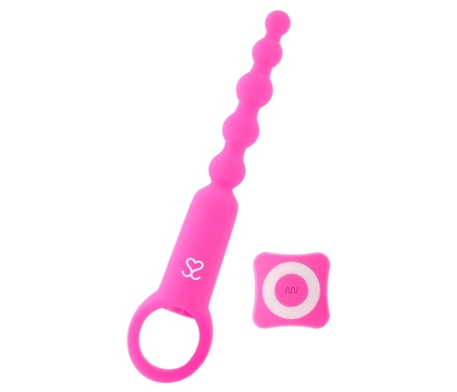 Moressa Ronie Remote-Controlled Anal Bead System Pink - Silicone, 7 Modes