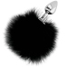 Darkness Black Tail Plug 7 cm - Silicone Model with Faux Fur Accent