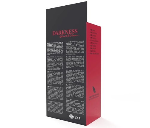 Darkness Satin Eye Mask Red - Adjustable, Premium Comfort Fit